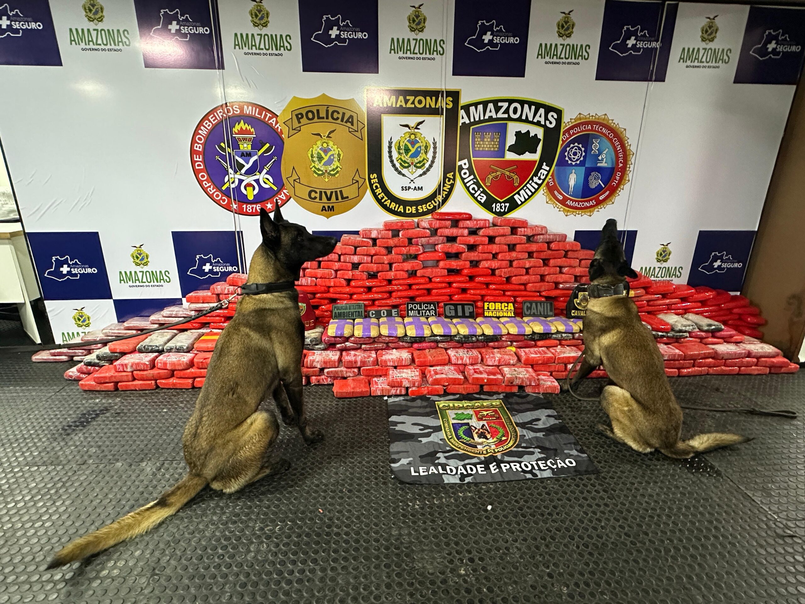 Base Arpão apreende R$ 85 milhões em cocaína do Peru em balsas de petróleo