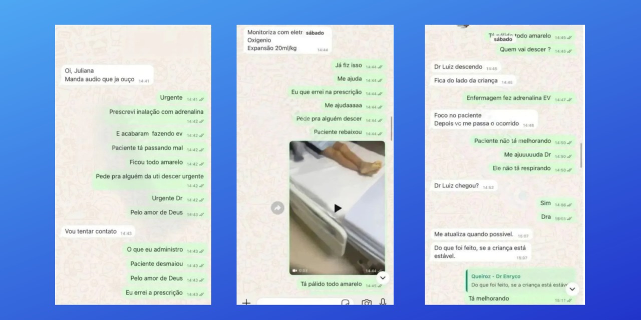 “EU ERREI A PRESCRIÇÃO”, DIZ MÉDICA APÓS RECEITAR ADRENALINA QUE MATOU CRIANÇA