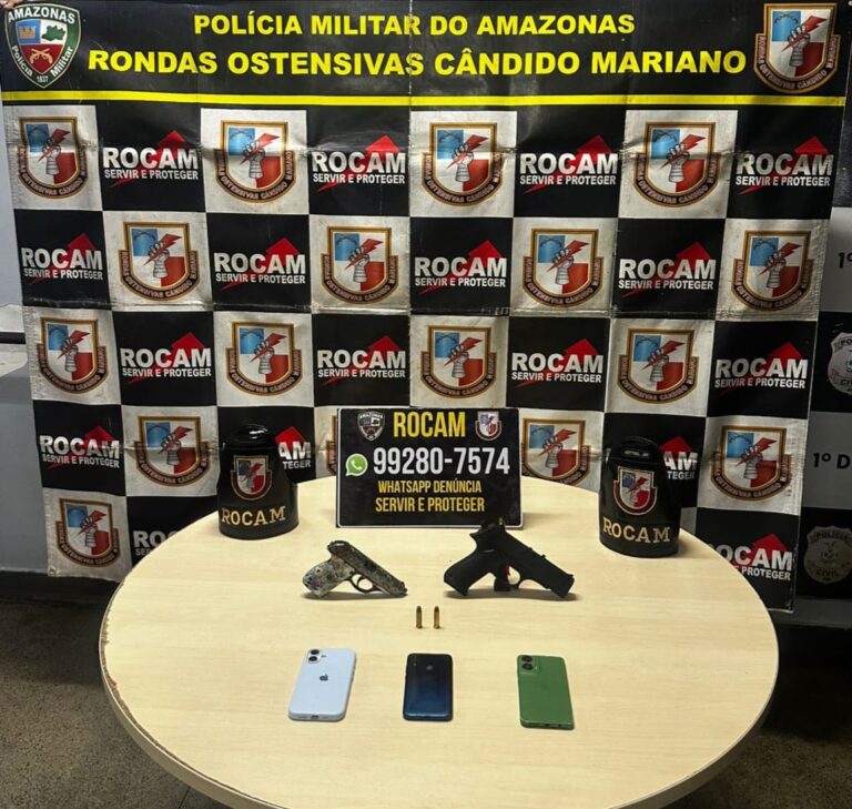 ROCAM prende jovem por roubo e apreende arma na zona oeste de Manaus